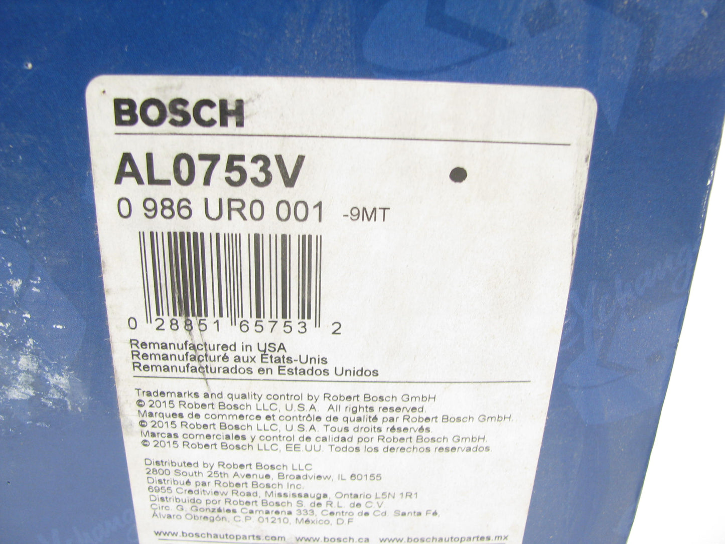 REMAN. Bosch AL0753V 80 Amp Alternator - 1998-2003 Volvo C70, 1998-99 Volvo V70