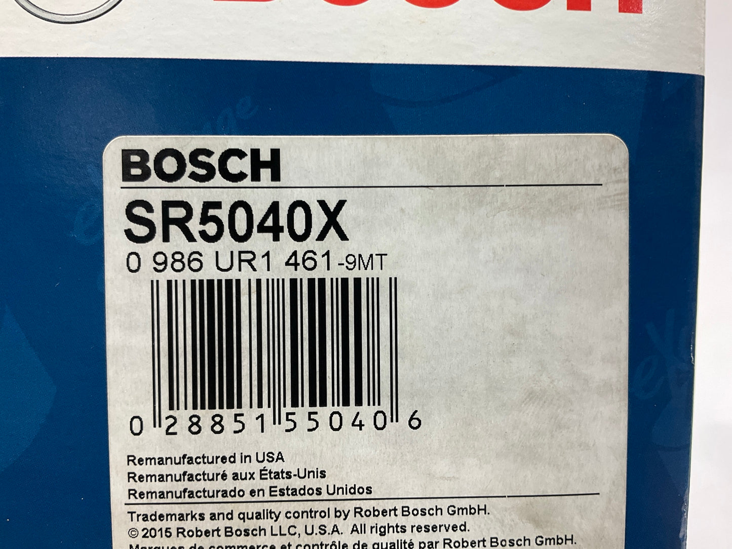 REMAN. Bosch SR5040X Starter For TCM FG35N3 Lift Truck, Komatsu Fg40Z S114-184