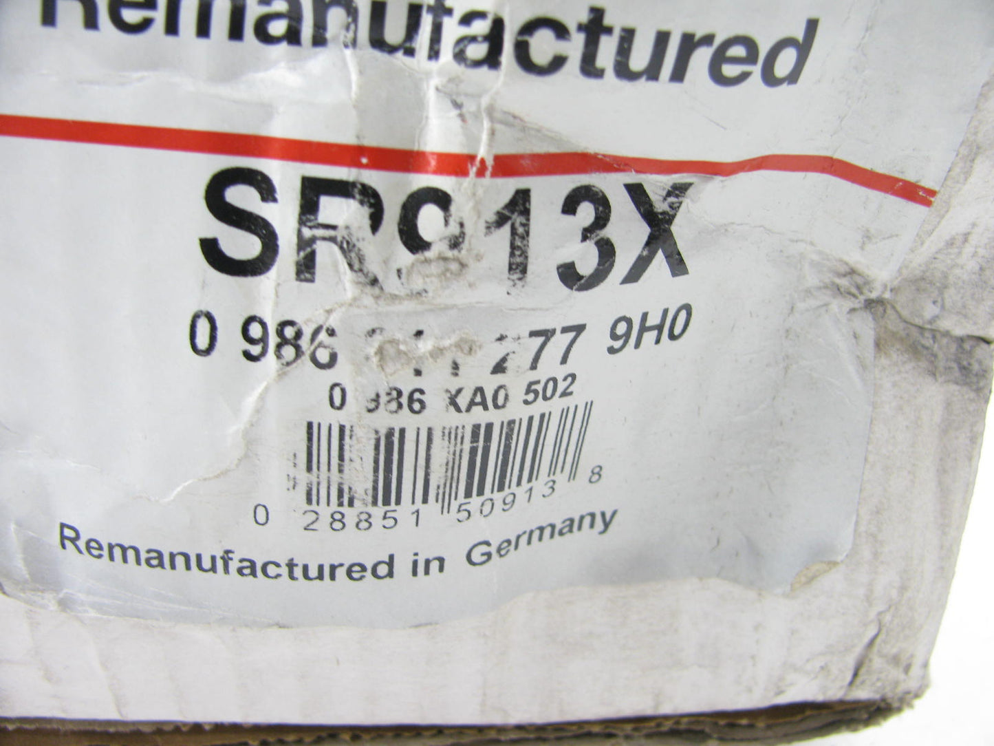 Reman 24V Starter Bosch SR913X, 0-001-368-026, 0-001-368-051, 0-001-368-040