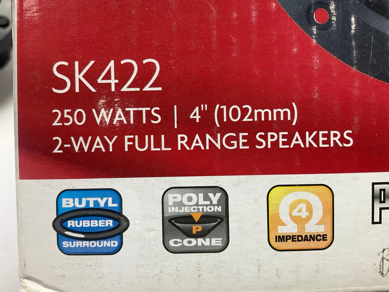 Boss Audio SK422 Phantom Skull 2-way 4 Inch Full Range Speakers (PAIR)