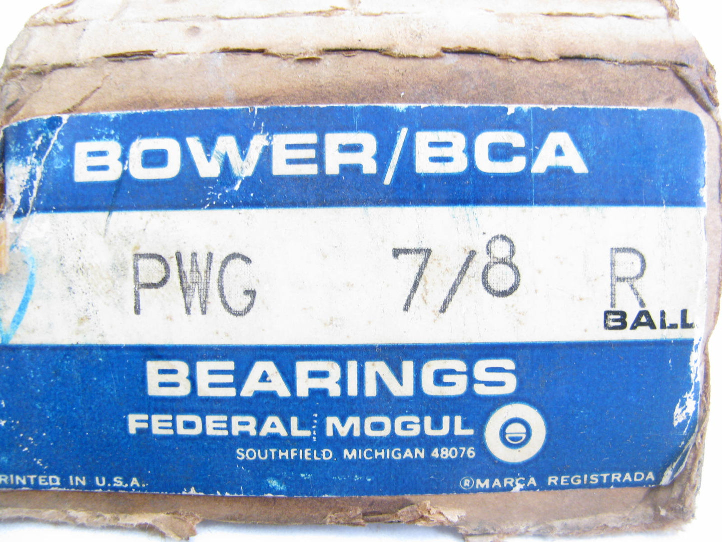Bower PWG 7/8R Cast Iron Pillow Block Bearing - 0.875'' Bore - 1.625'' Width
