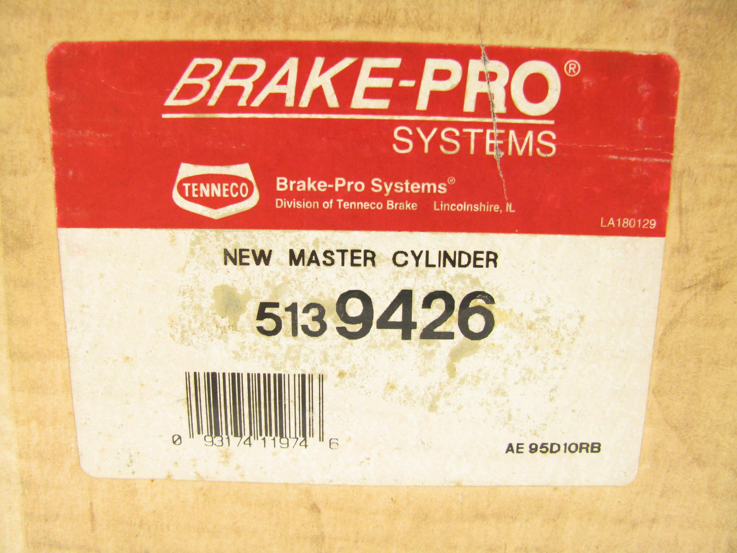 Brake-pro 5139426 Brake Master Cylinder - MC39426 MISSING CAP