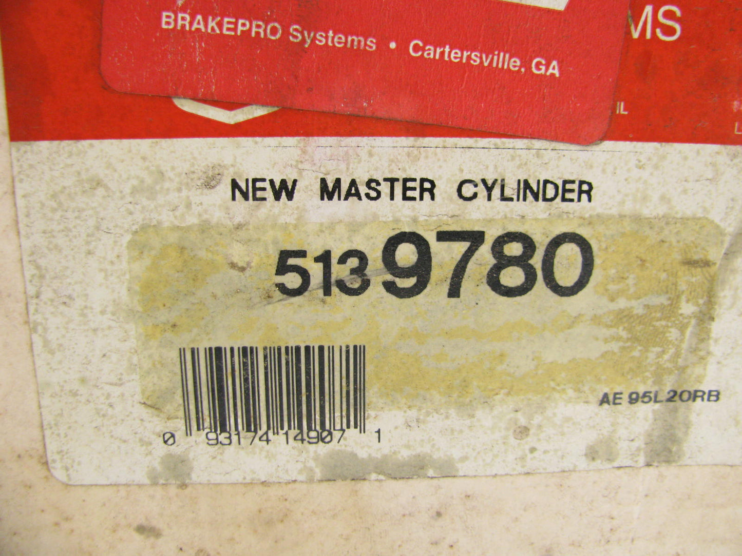 Brake-pro 5139780 Brake Master Cylinder MISSING Reservoir Cap