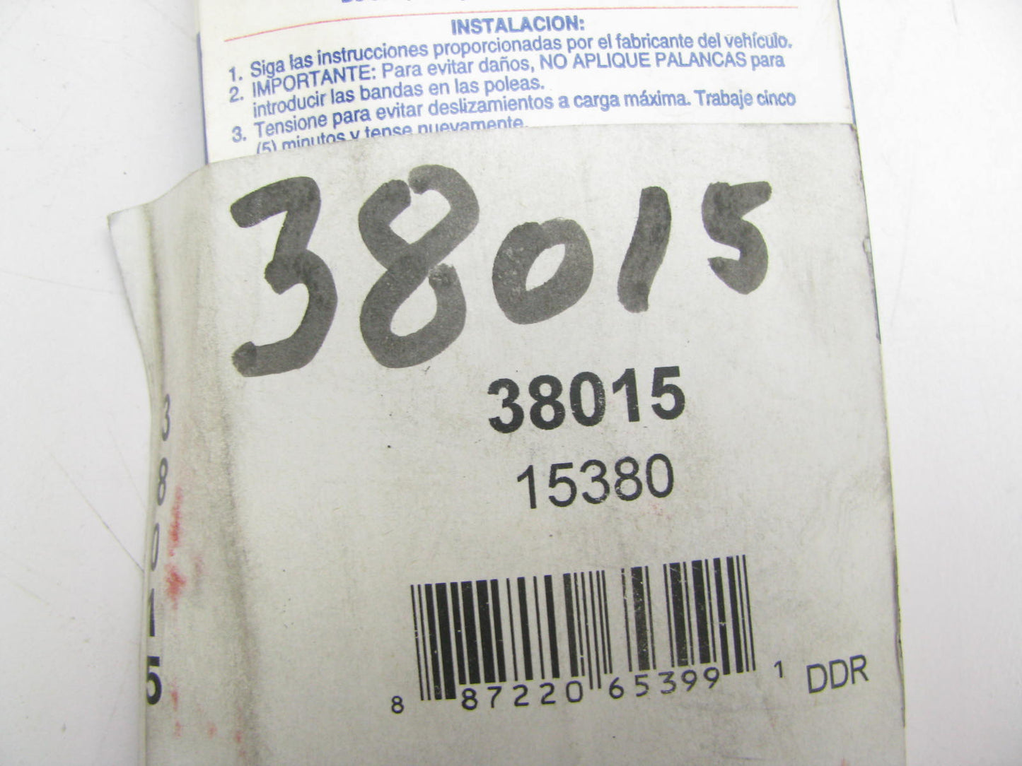 Bravo 38015 Accessory Drive Belt - 0.44'' X 38.00'' - 36 Degree