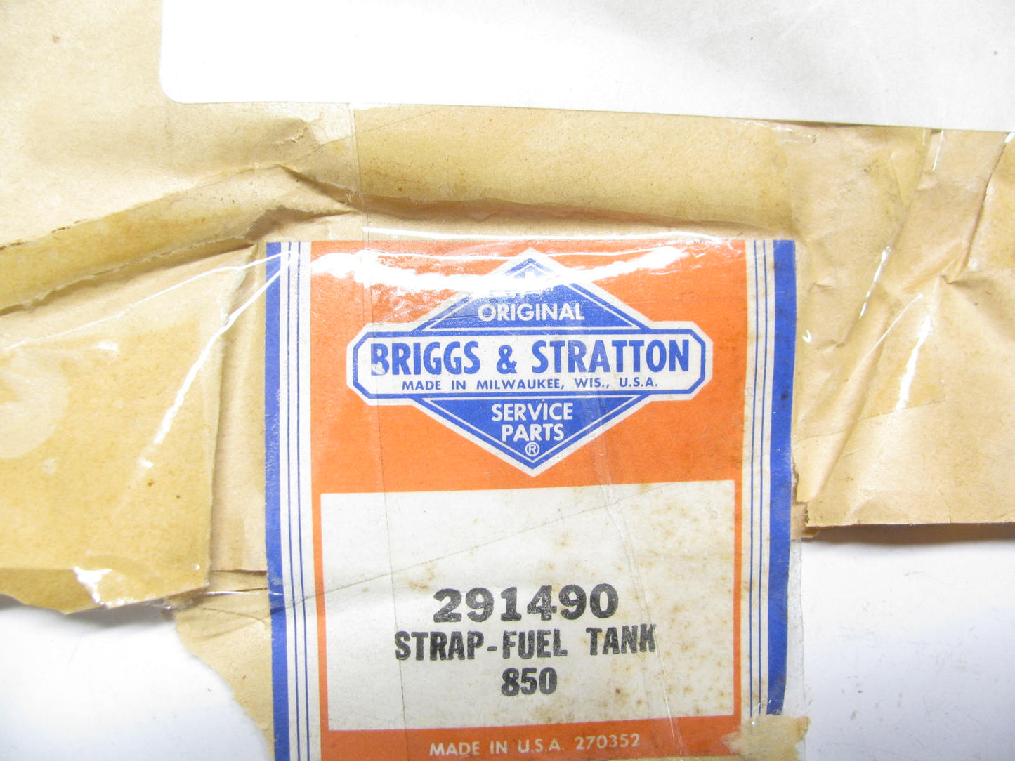 Genuine Briggs & Stratton 291490 Fuel Tank Strap