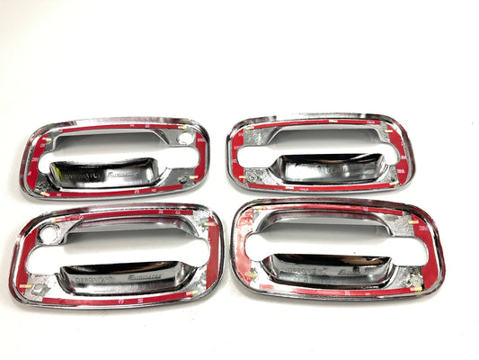 Bully SDK-106A Chrome Exterior Door Handle Cover Kit, W/O Passenger Key Hole