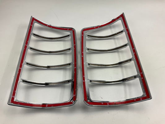 Bully Triple Chrome Plated Taillight Lamp Bezel Covers For 2002-2010 Dodge Ram