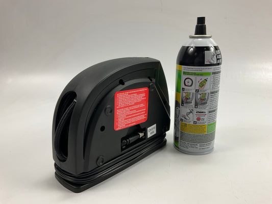 Slime 40050 12V Tire Air Inflator Pump + Emergency Flat Tire Repair Sealant 14oz