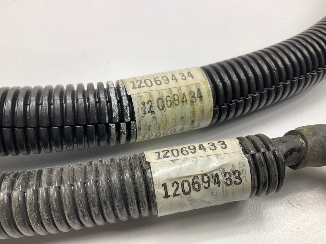 NOS OEM GM Positive & Negative Sidepost Battery Cable, 66'' Long, 44'' Long, PAIR