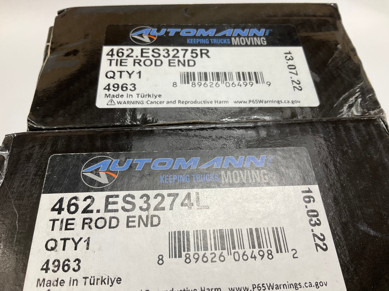 Automann 462-ES3275R 462-ES3274L Front Outer Steering Tie Rod Ends, Left & Right