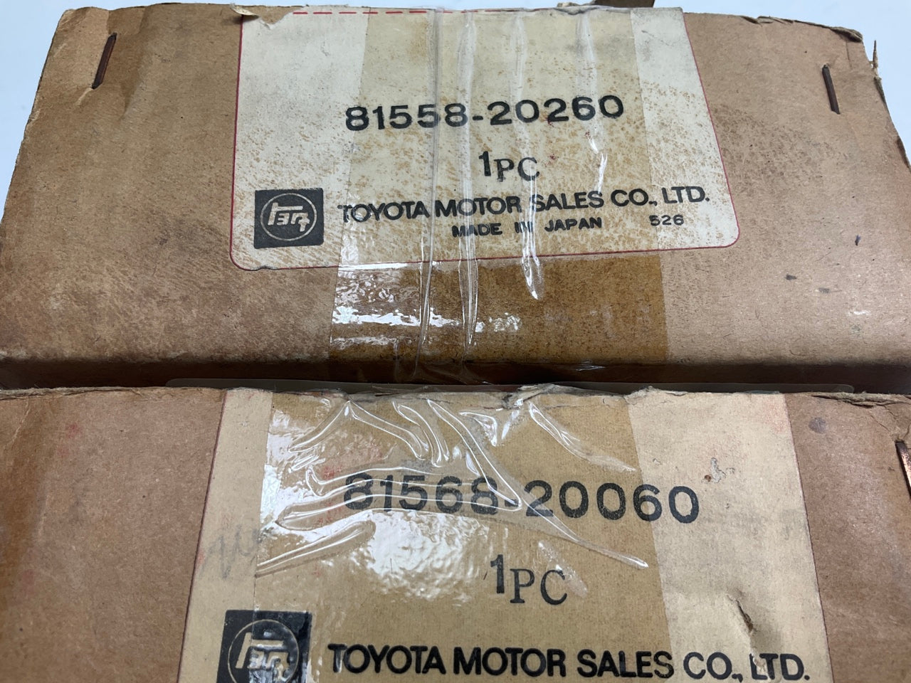 NOS OEM Toyota Rear Left & Right Back Up Lamp Lens For 73-78 Corona