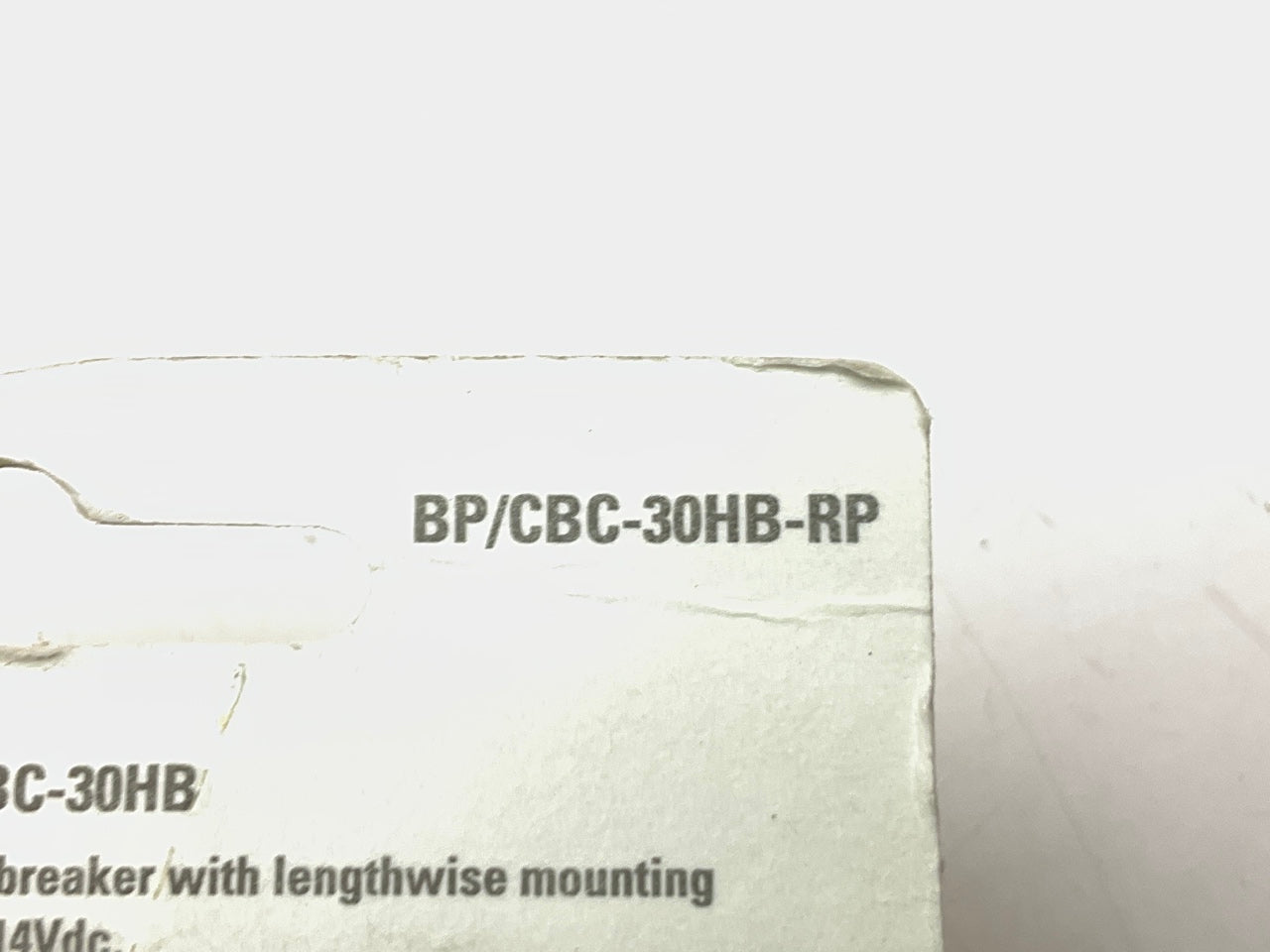 Bussmann B6P-BPCBC30HBP 30 Amp Type-I Stud Mount Circuit Breaker
