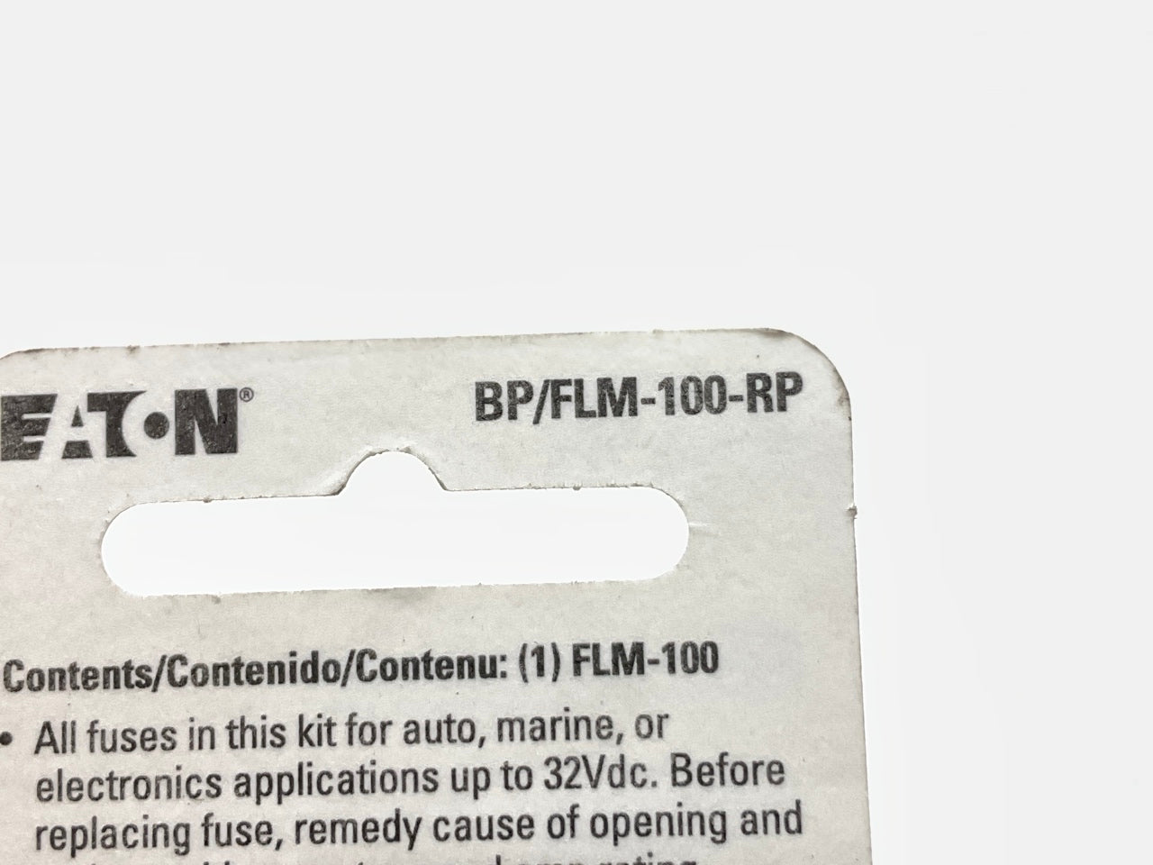 Bussmann BP-FLM-100-RP 100 Amp Bolt In Cartridge Fuse Male Terminals