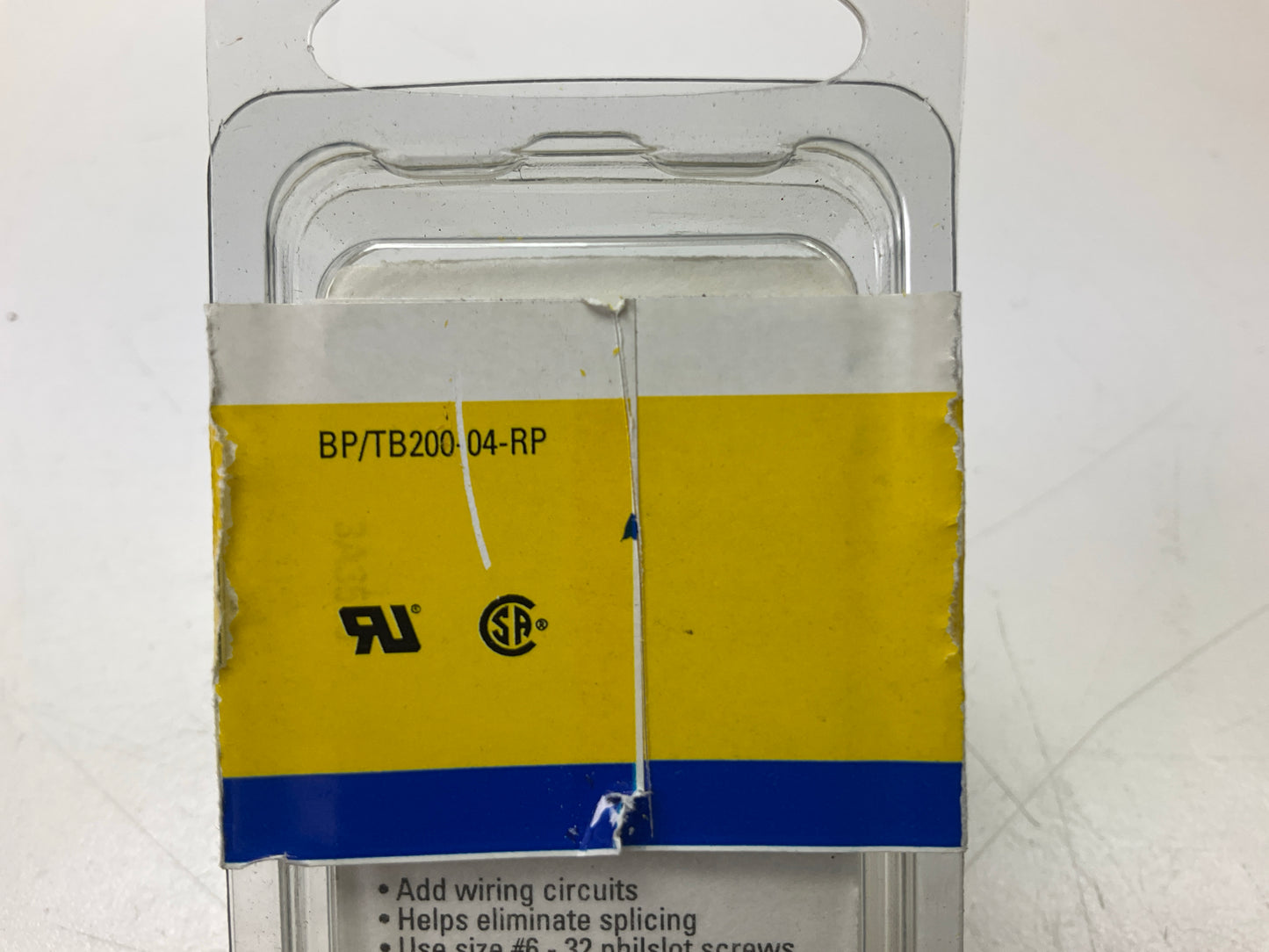 (10) Bussmann BPTB200-04-RP 20 Amp Four Position Double Row Terminal Block