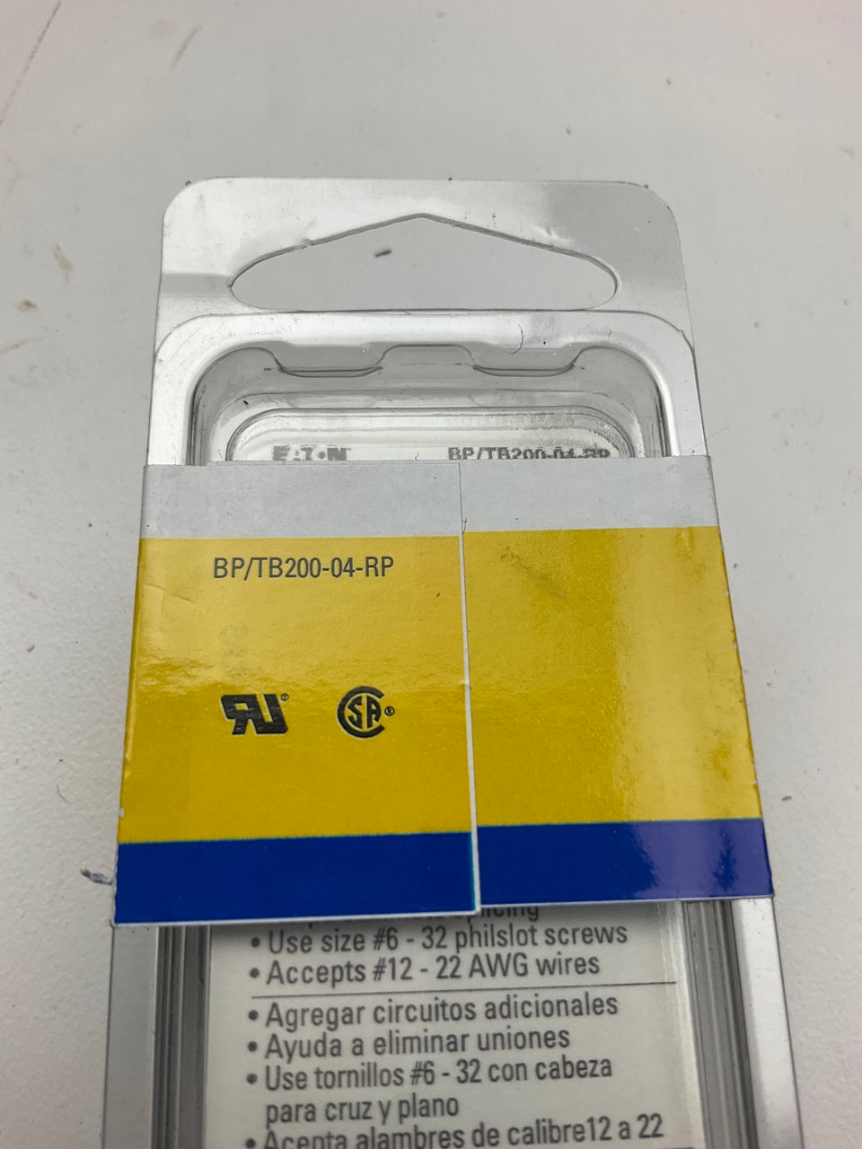 Bussmann BPTB200-04-RP 20 Amp Four Position Double Row Terminal Block