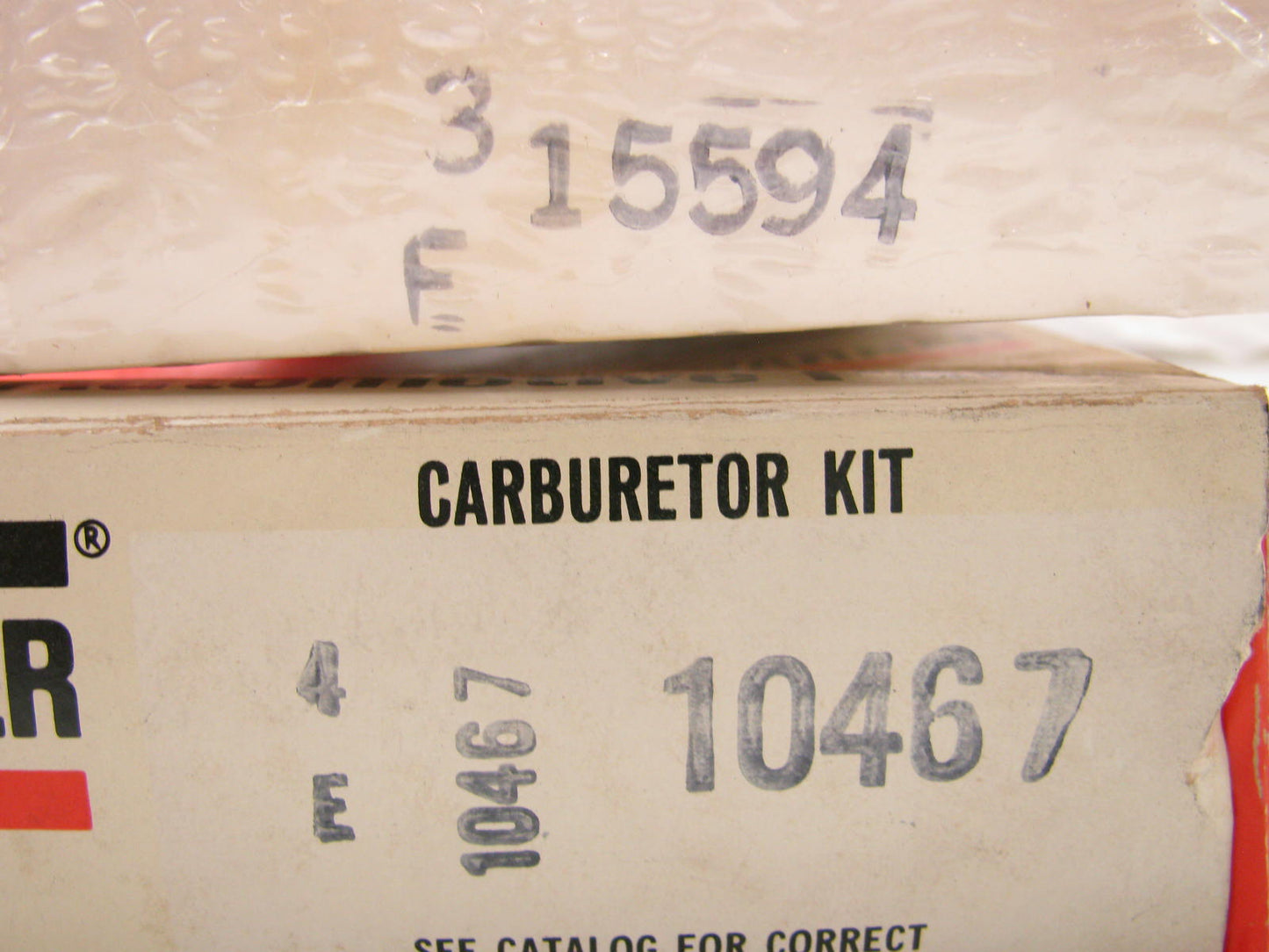 BWD 10467 Carburetor Rebuild Kit for 1975-1977 Ford Mercury Carter 1-BBL YFA
