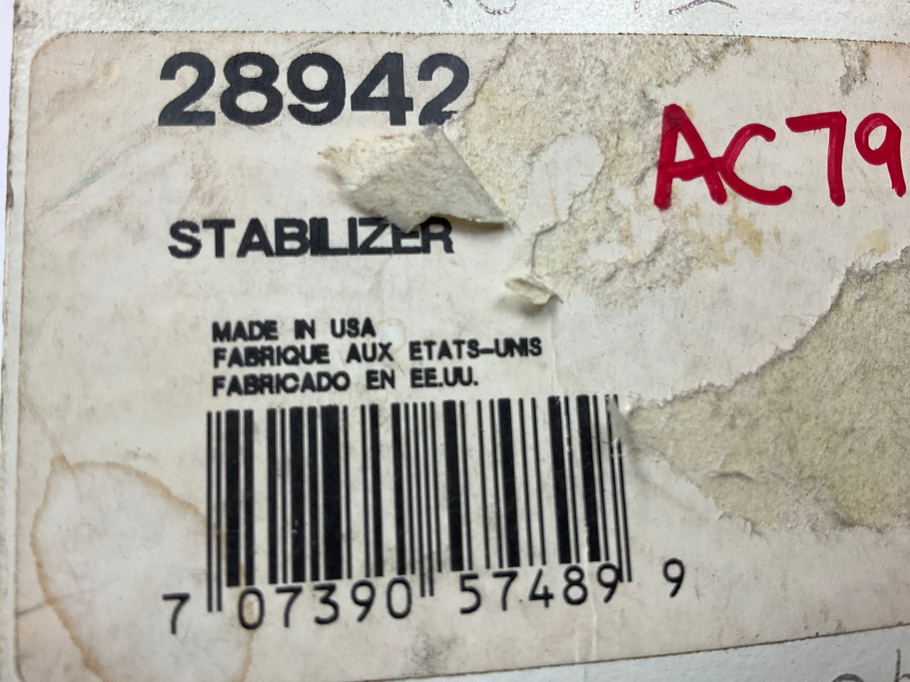 BWD 28942 Fuel Injection Idle Air Control Valve IAC