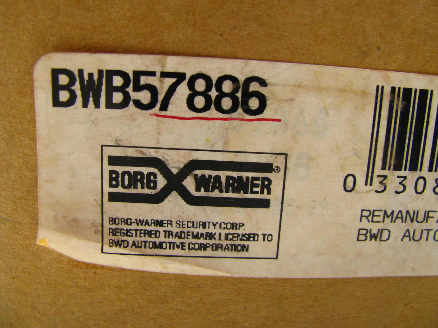 Mass Air Flow Sensor BWD 57886 Reman For 1991-1993 Ford Thunderbird