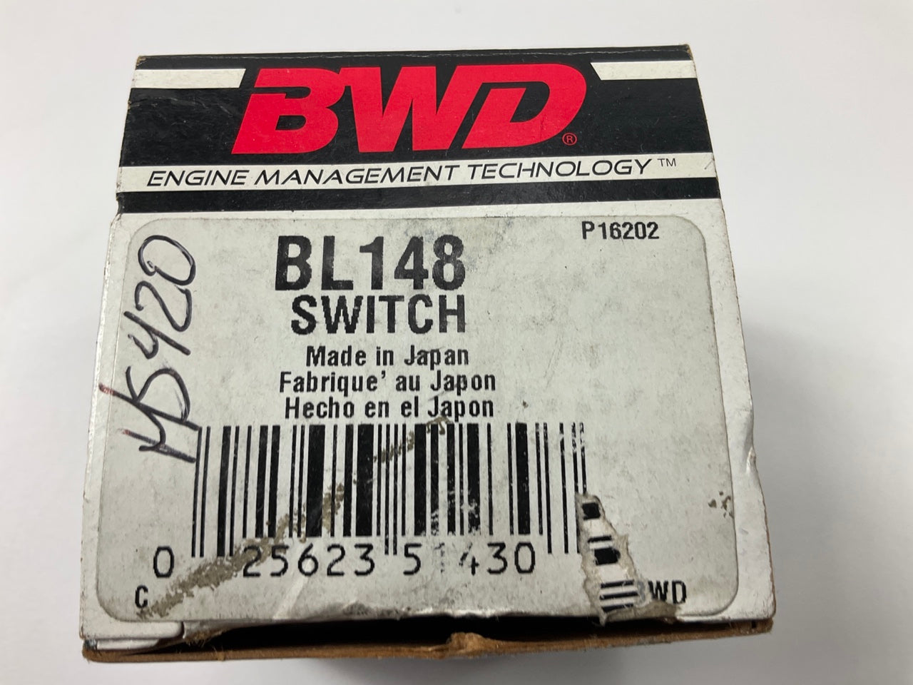 BWD BL148 HVAC Blower Motor Switch