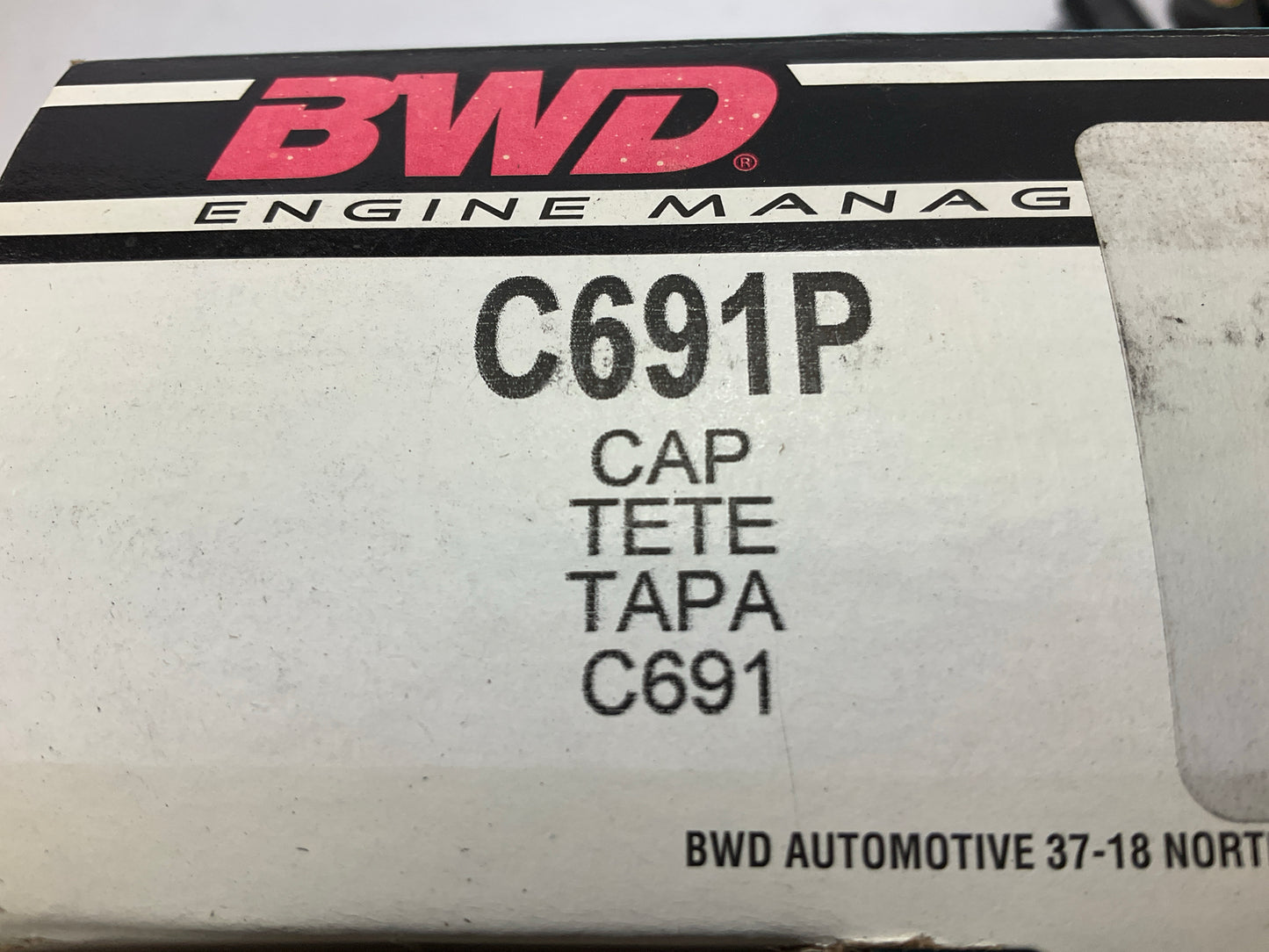 BWD C691P Ignition Distributor Cap