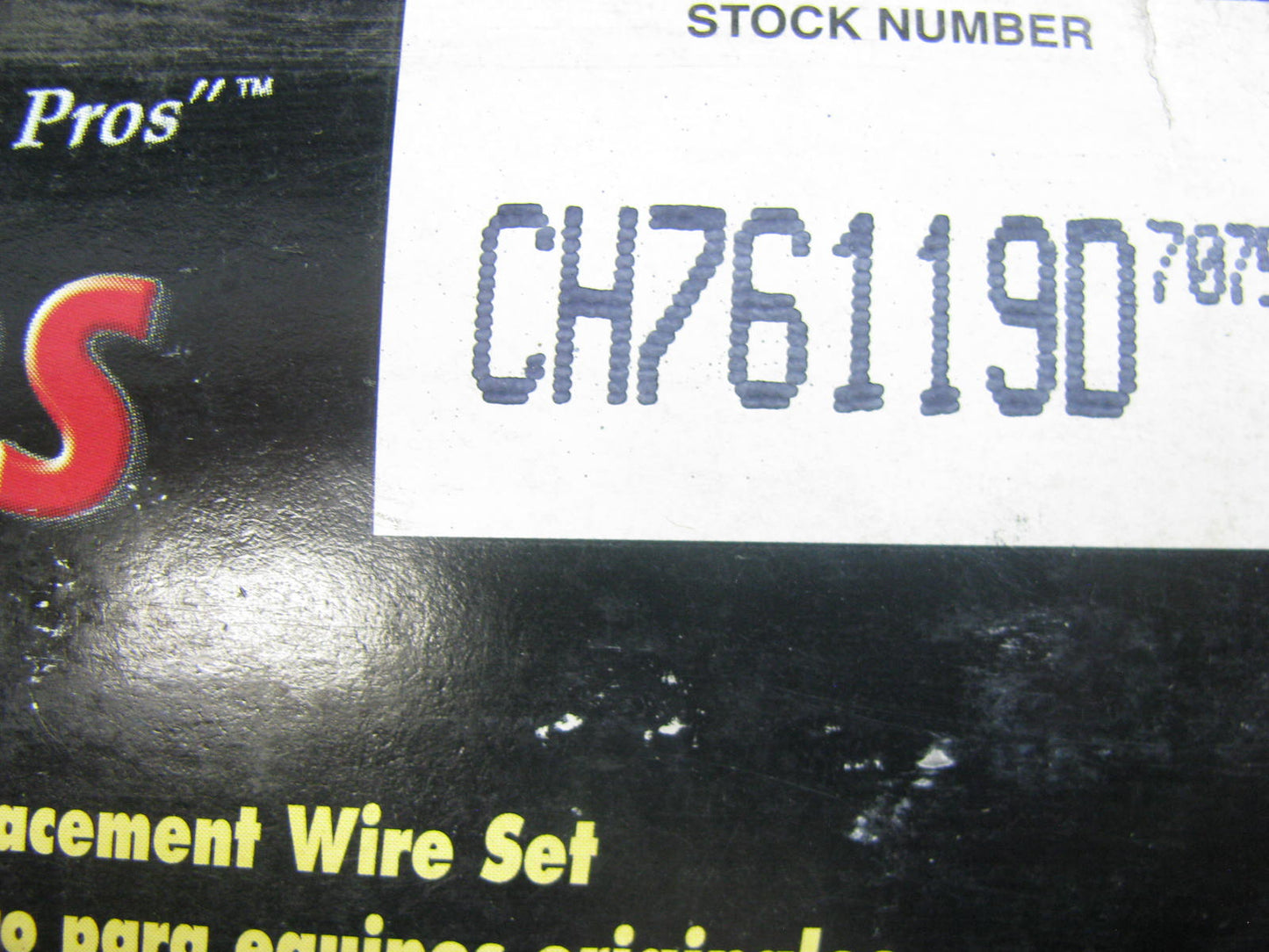 BWD CH76119D Pro Series Ignition Spark Plug Wire Set