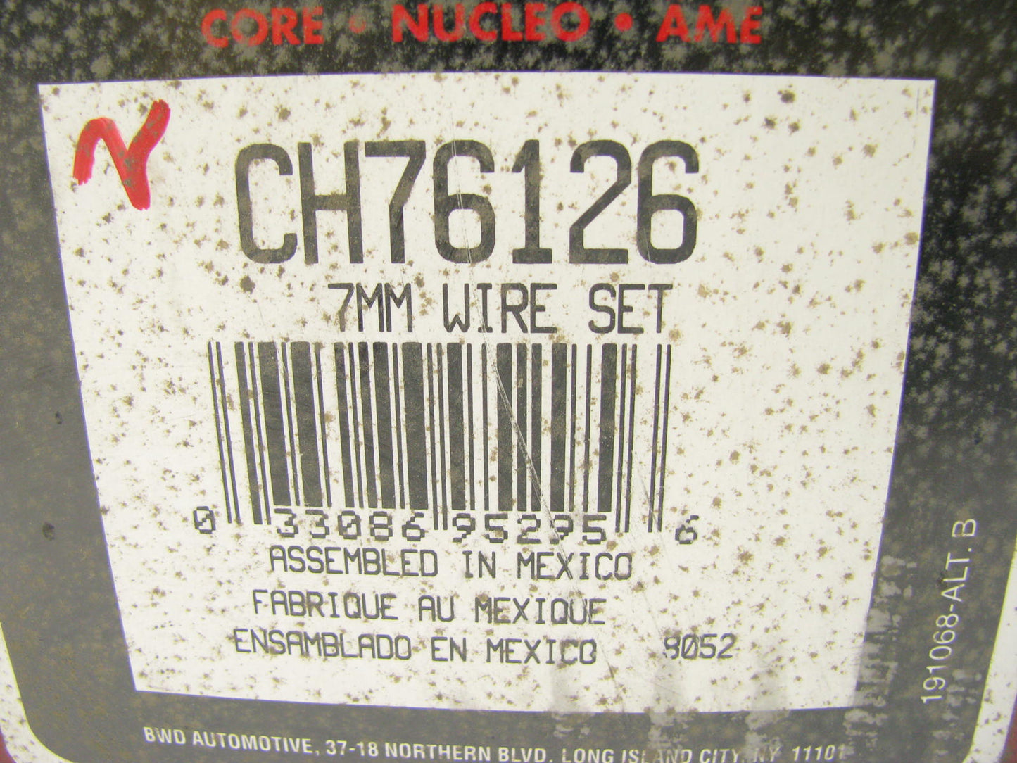 BWD CH76126 Ignition Spark Plug Wire Set for 1994-1995 GM 3.4L-V6