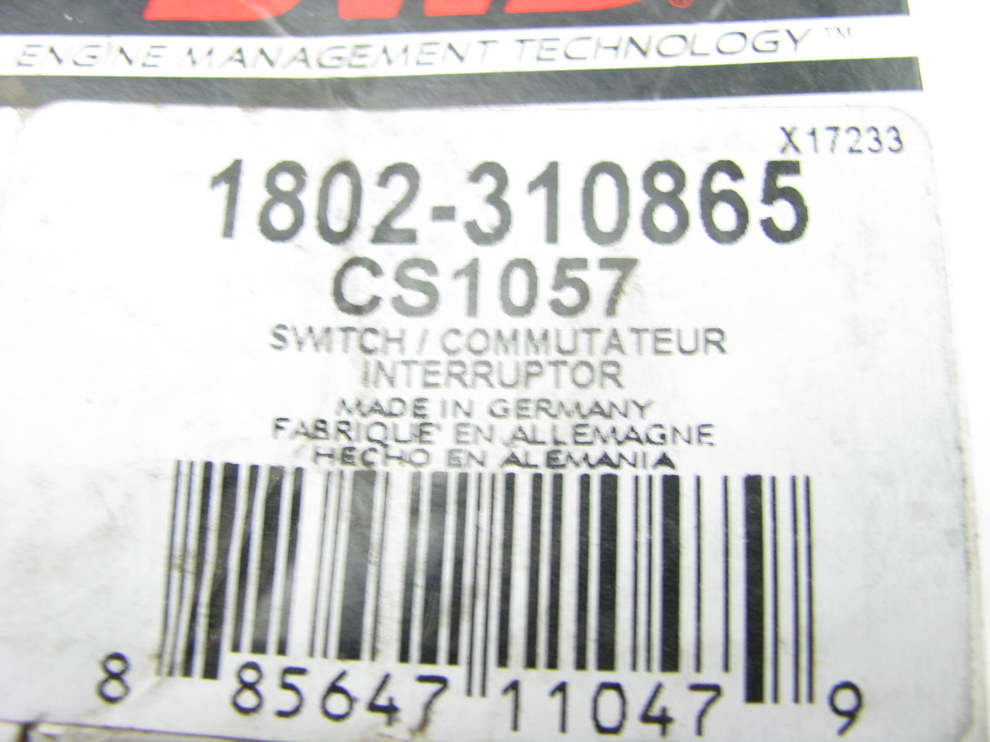 BWD CS1057 Ignition Starter Switch