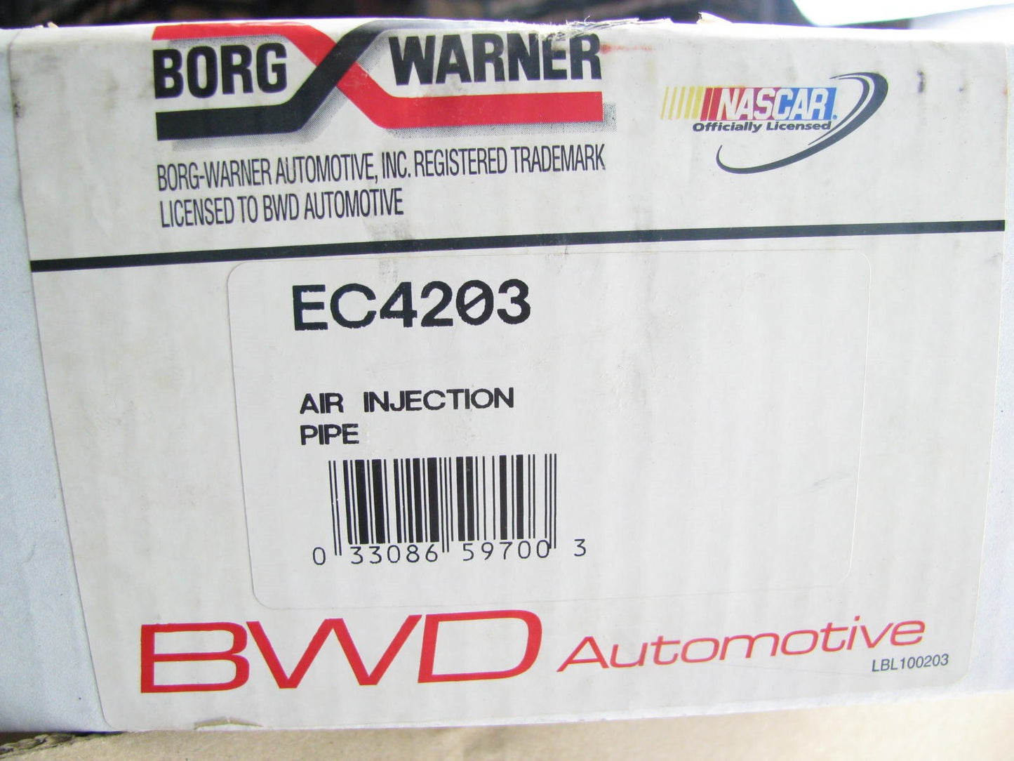 BWD EC4203 Smog Air Pump Injection Pipe Tube