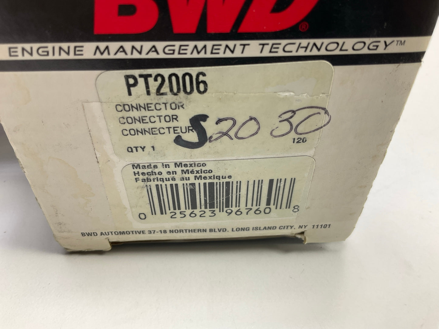 BWD PT2006 Suspension Yaw Sensor Pigtail Harness Connector