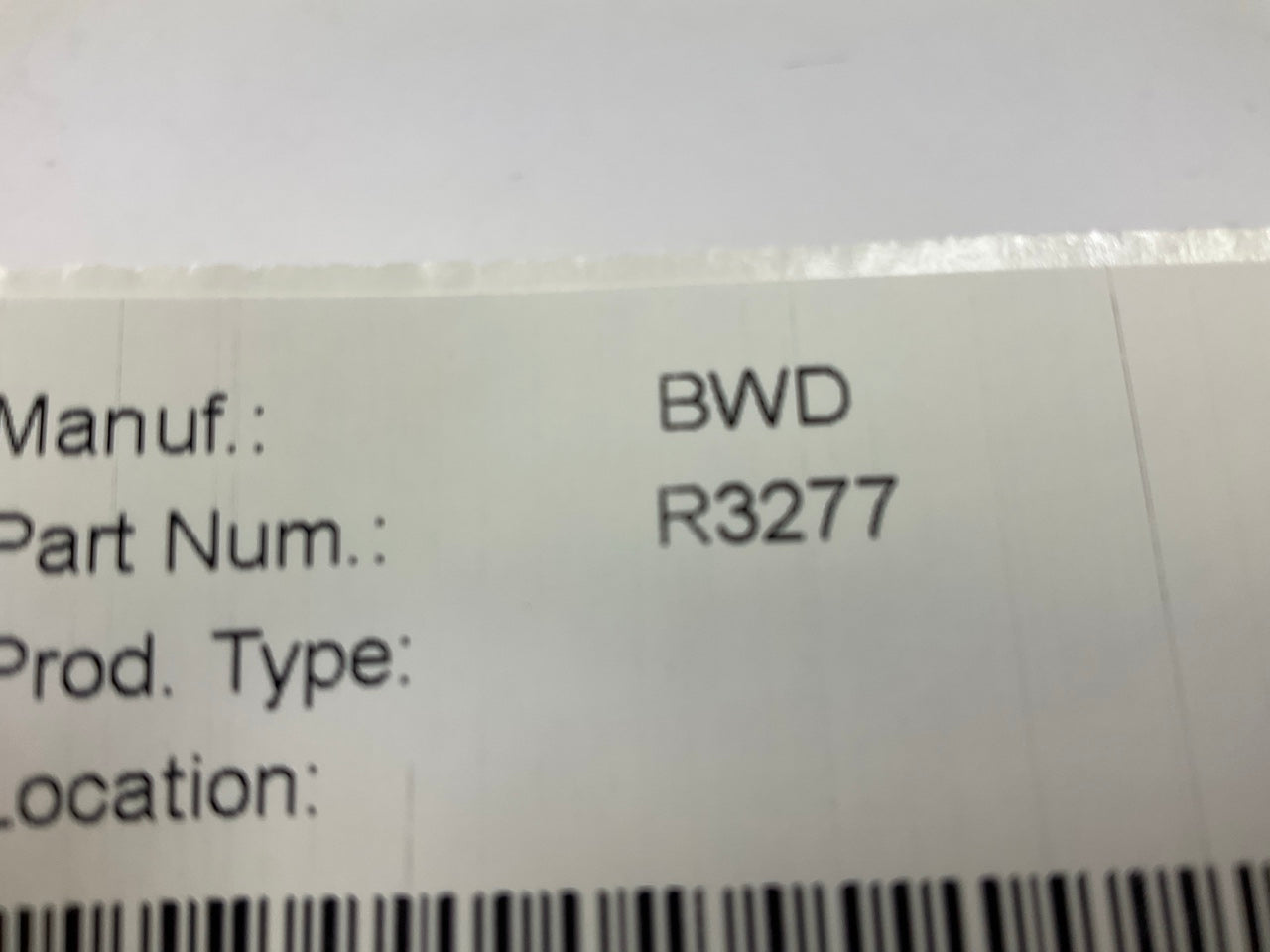 BWD R3277 Relay 156700-0010