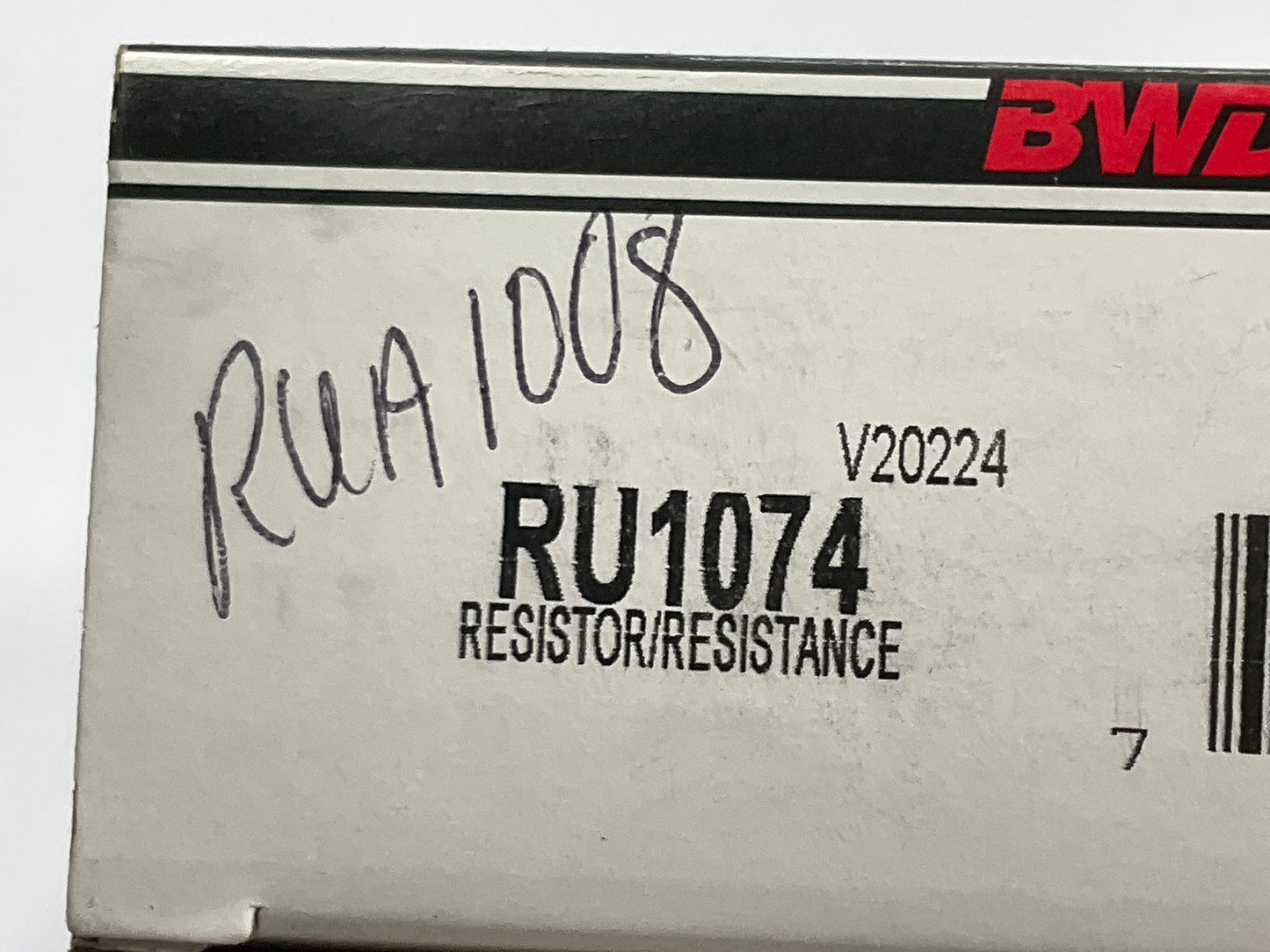 BWD RU1074 HVAC Blower Motor Resistor