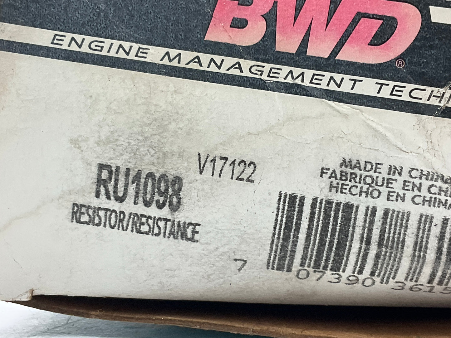 BWD RU1098 A/C Blower Motor Resistor