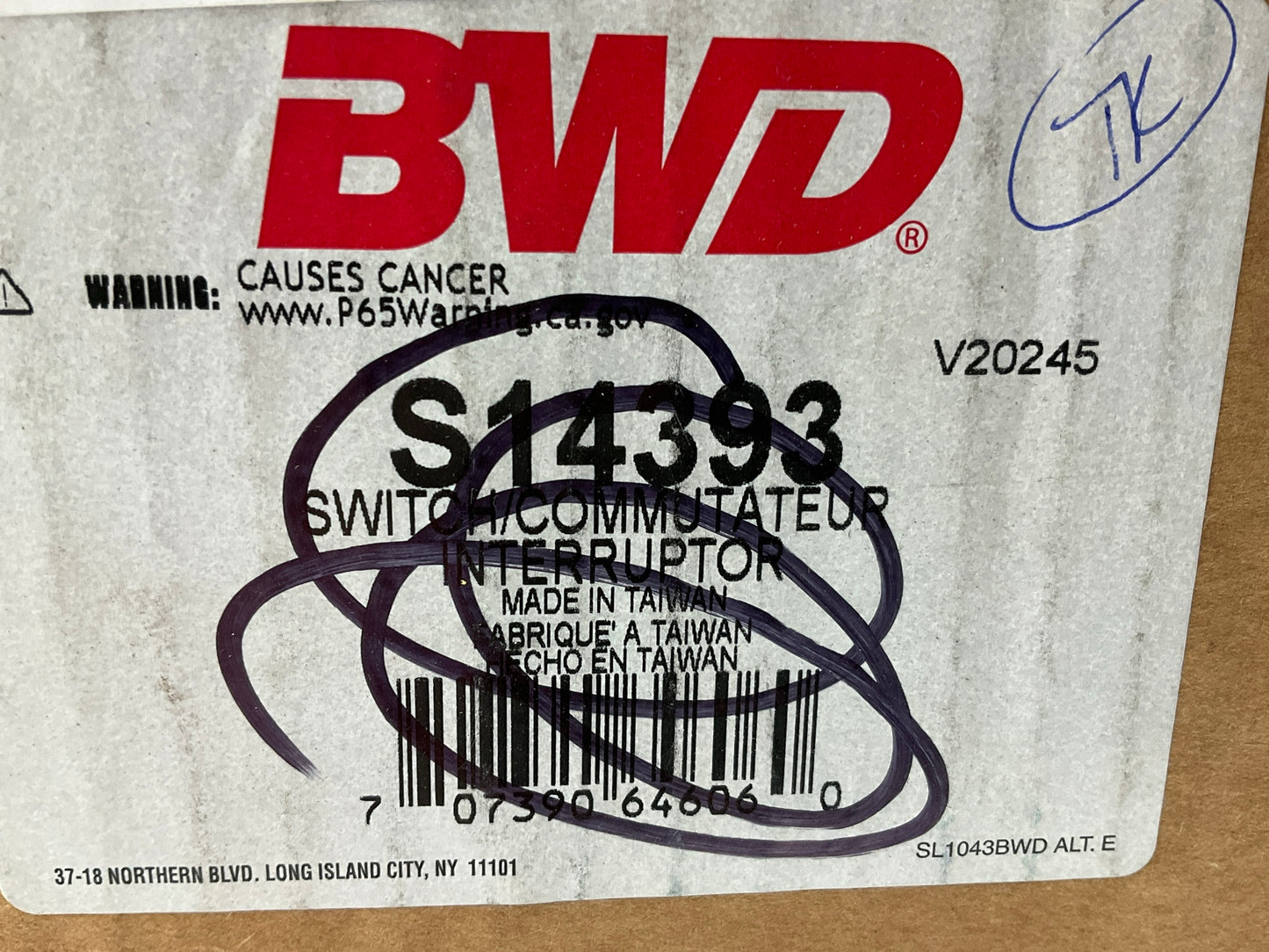 BWD S14393 Headlight Head Lamp Turn Signal Switch W/o FOG LIGHTS - 02-07 Liberty