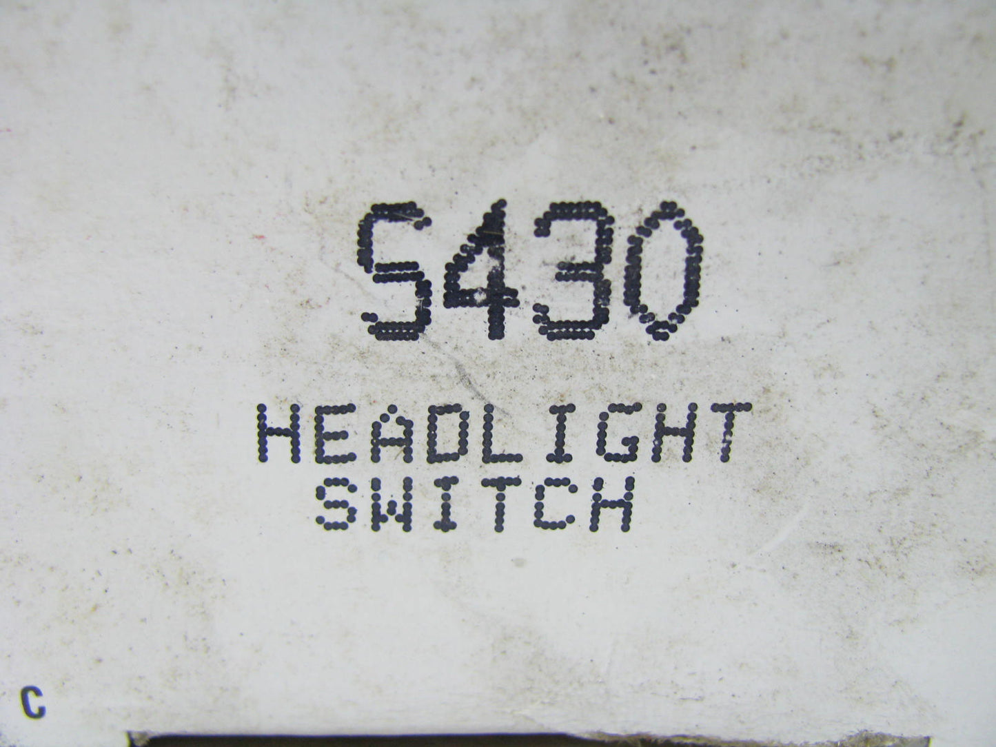 BWD S430 Headlight Headlamp Switch