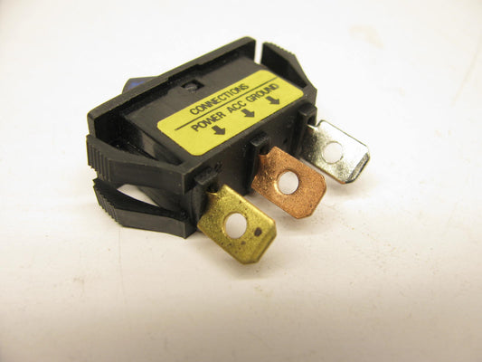 BWD URS33 Universal Rocker Switch - Blue Illuminated OFF-ON 15 Amp @ 12 Volt DC