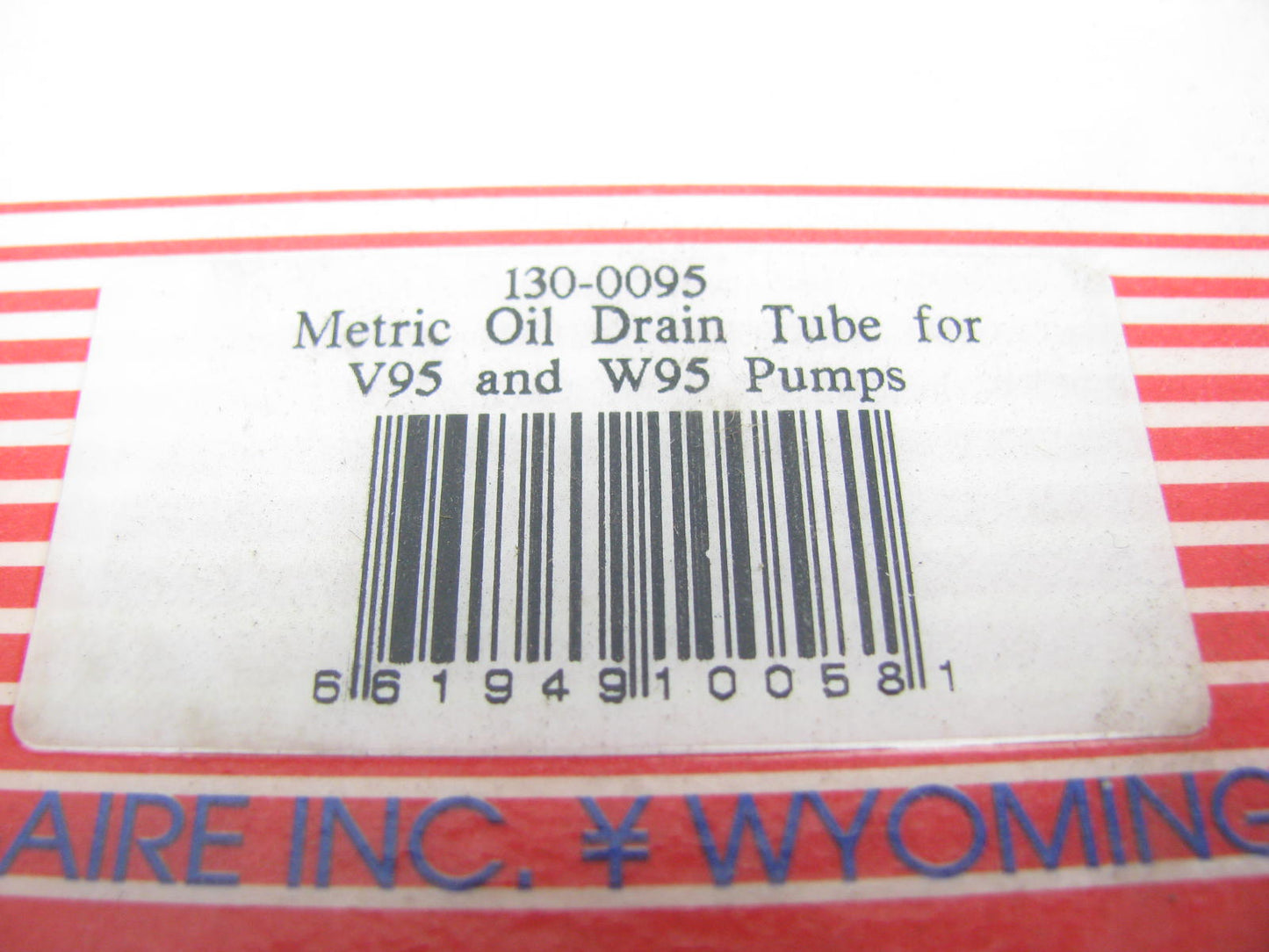 C-aire 130-0095 Metric Oil Drain Tube For V95 And W95 Pumps