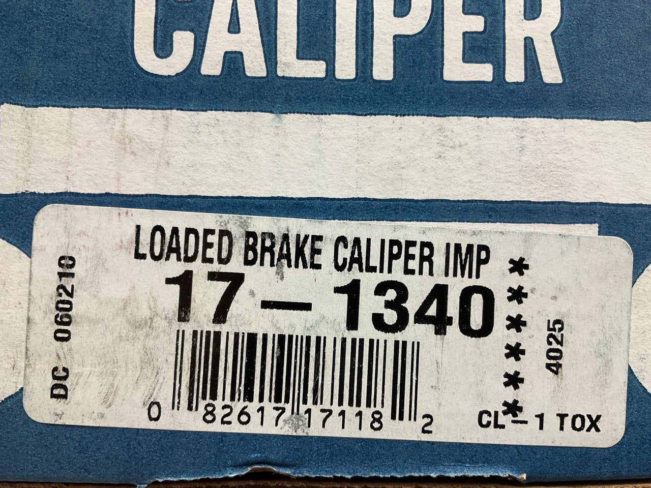 REMAN. C&W 17-1340 Rear Right Brake Caliper