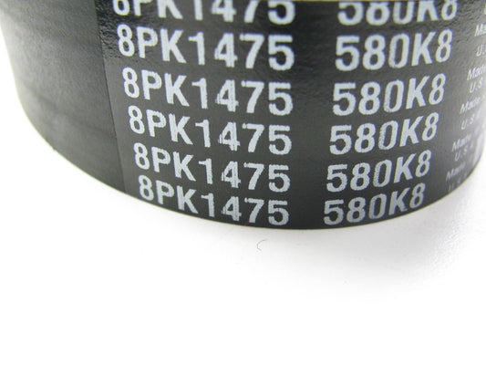 Cadna 8PK1475 Serpentine Belt - 1.12'' X 58.50'' - 8 Ribs
