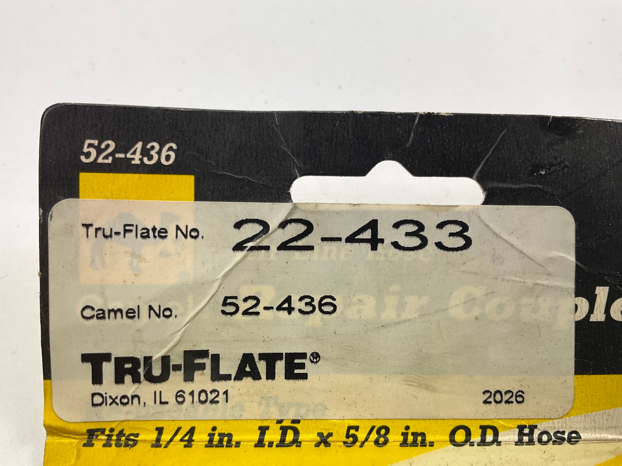 Camel 52-436 Air Hose Repair Coupler For 1/4'' ID X 5/8'' OD Hose
