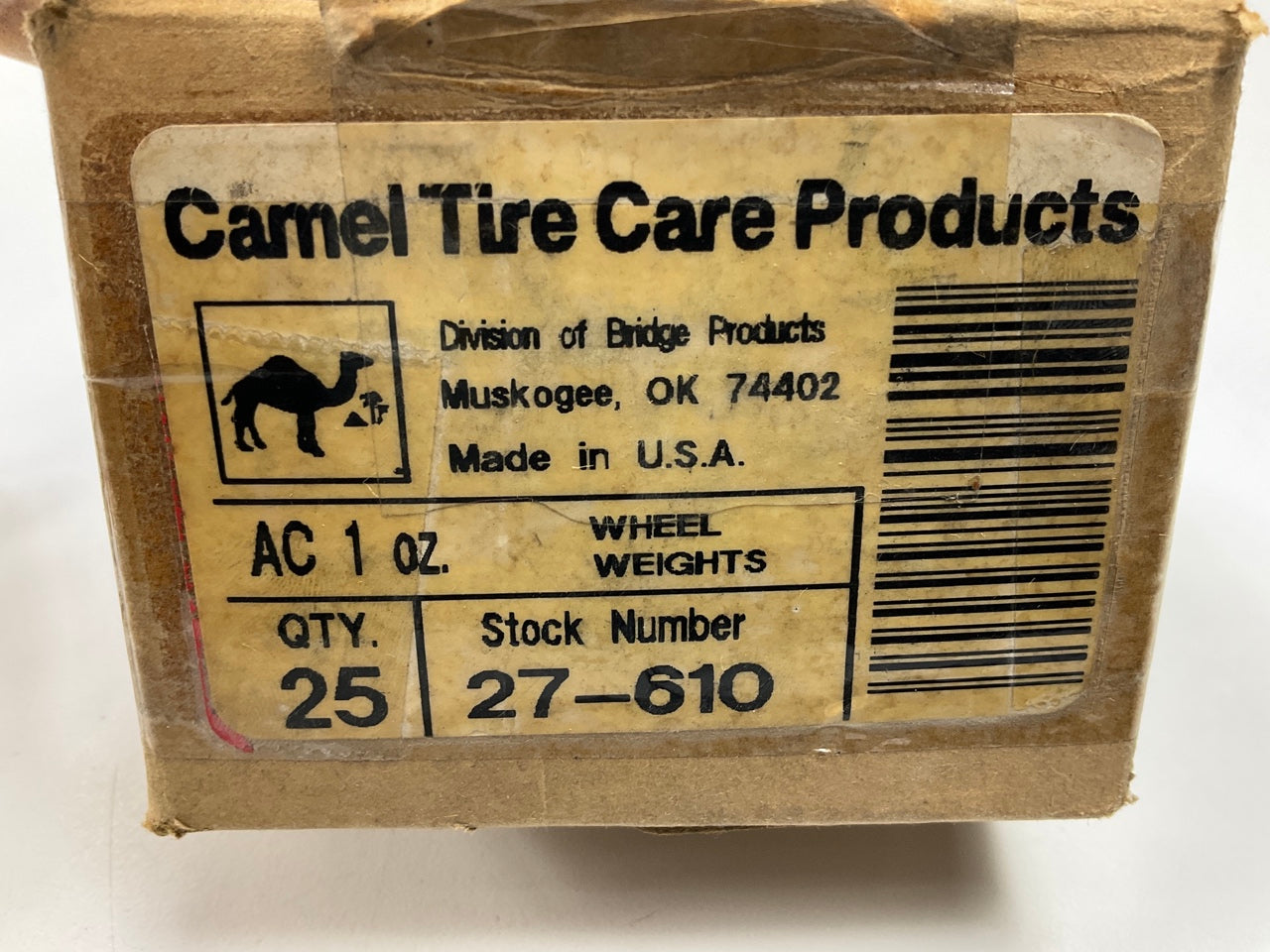 25 Pack - Camel AC1 1 Oz Wheel Weights