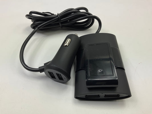 Car And Driver CAD-4055 4-Port Car USB Phone Charger With Backseat Extension