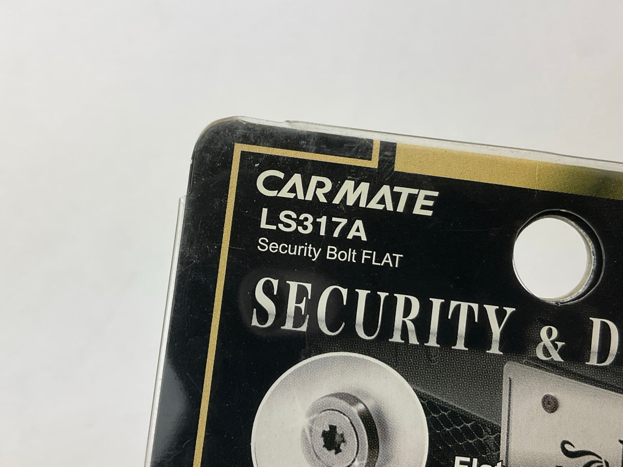Car Mate LS317A Flat Security License Plate Frame Bolts With Key To Open