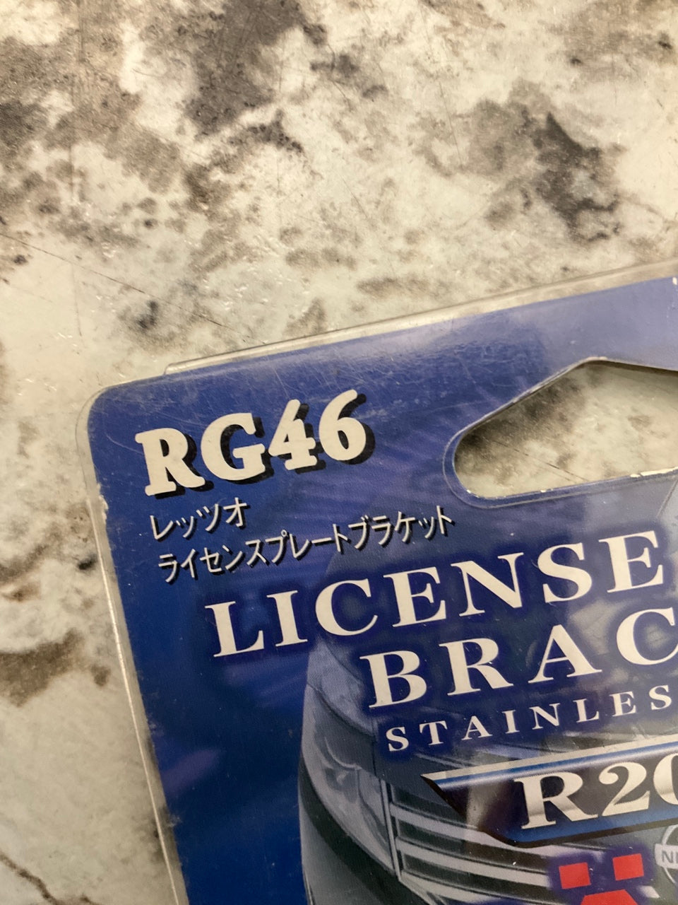 Car Mate RG46 Stainless Steel FRONT License Plate Bracket 10 Deg. Slant Angle