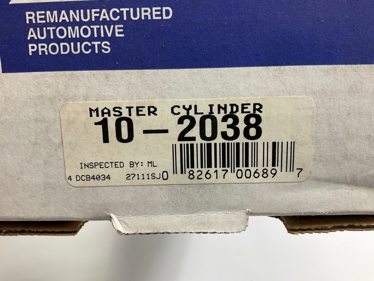 REMAN. Cardone 10-2038 Brake Master Cylinder For 1983-1985 Ford Escort, Lynx