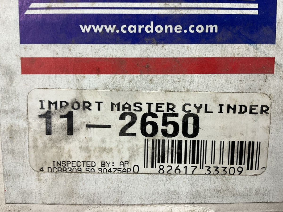 REMAN. Cardone 11-2650 Brake Master Cylinder 94-96 G20 93-06 Altima 95-99 Maxima