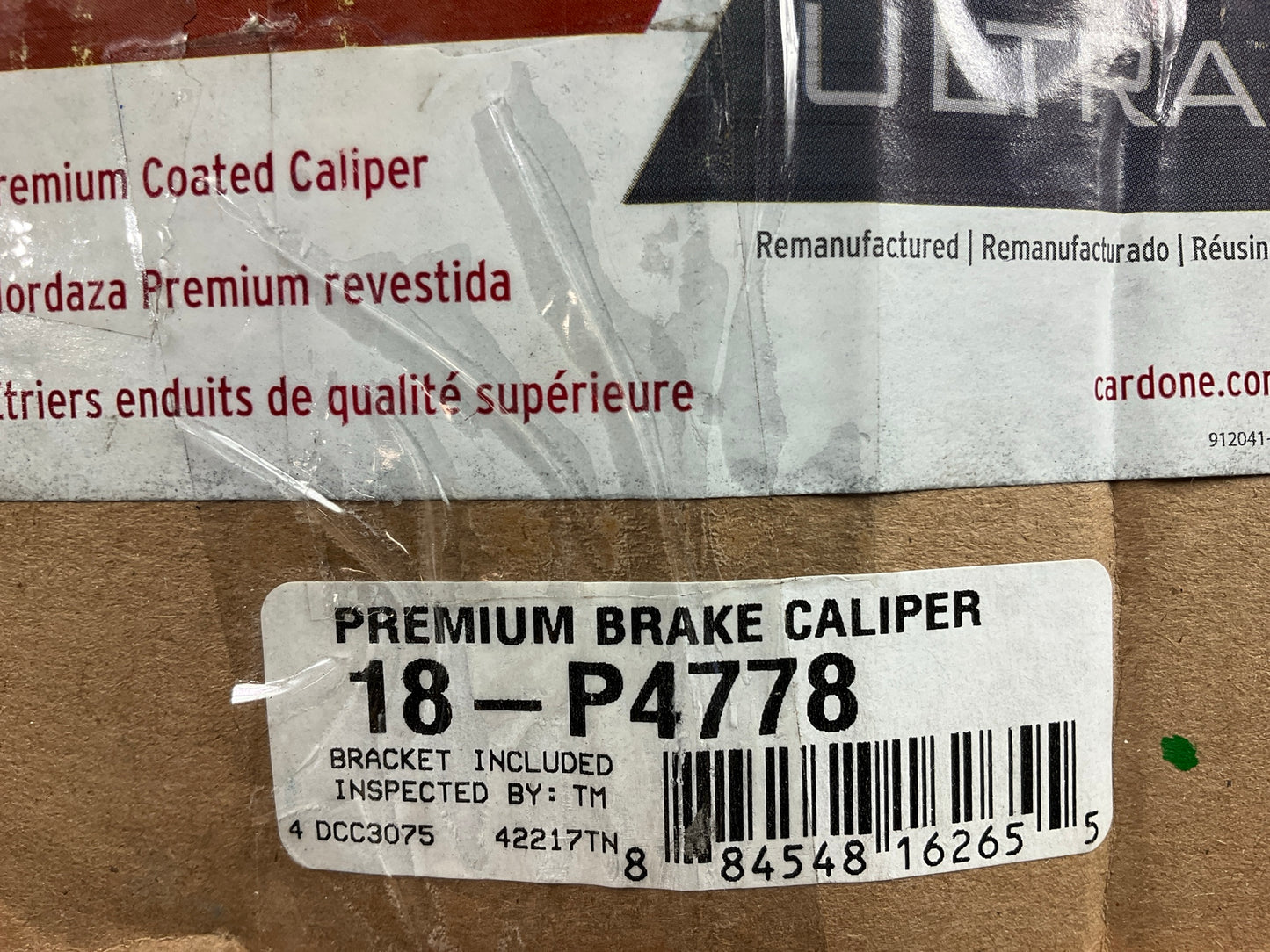 REMAN. Cardone 18-P4778 Front Left Disc Brake Caliper 6L8Z2B121BA, 5L8Z2B121AC