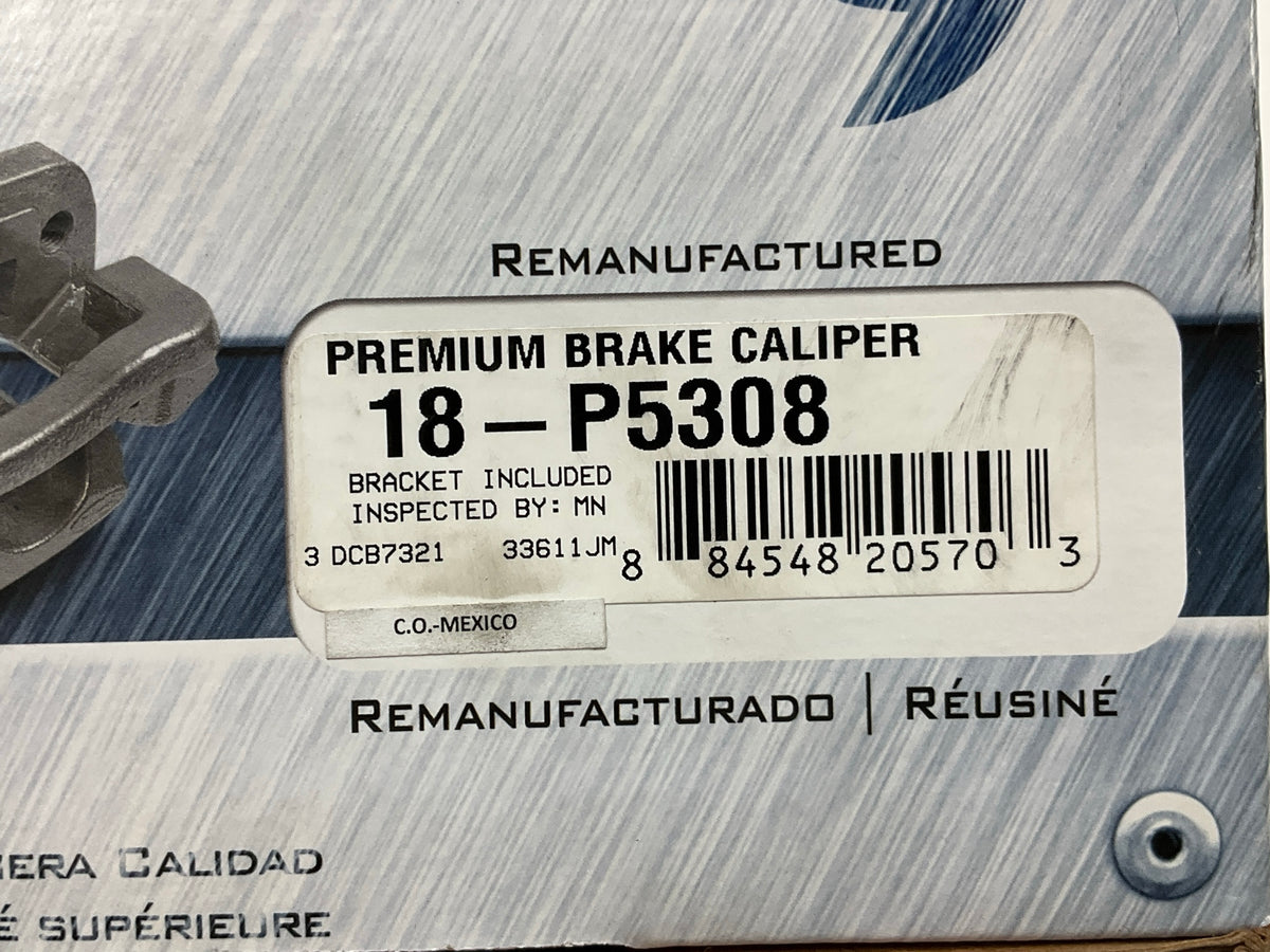 REMAN. Cardone 18-P5308 Front Left Disc Brake Caliper