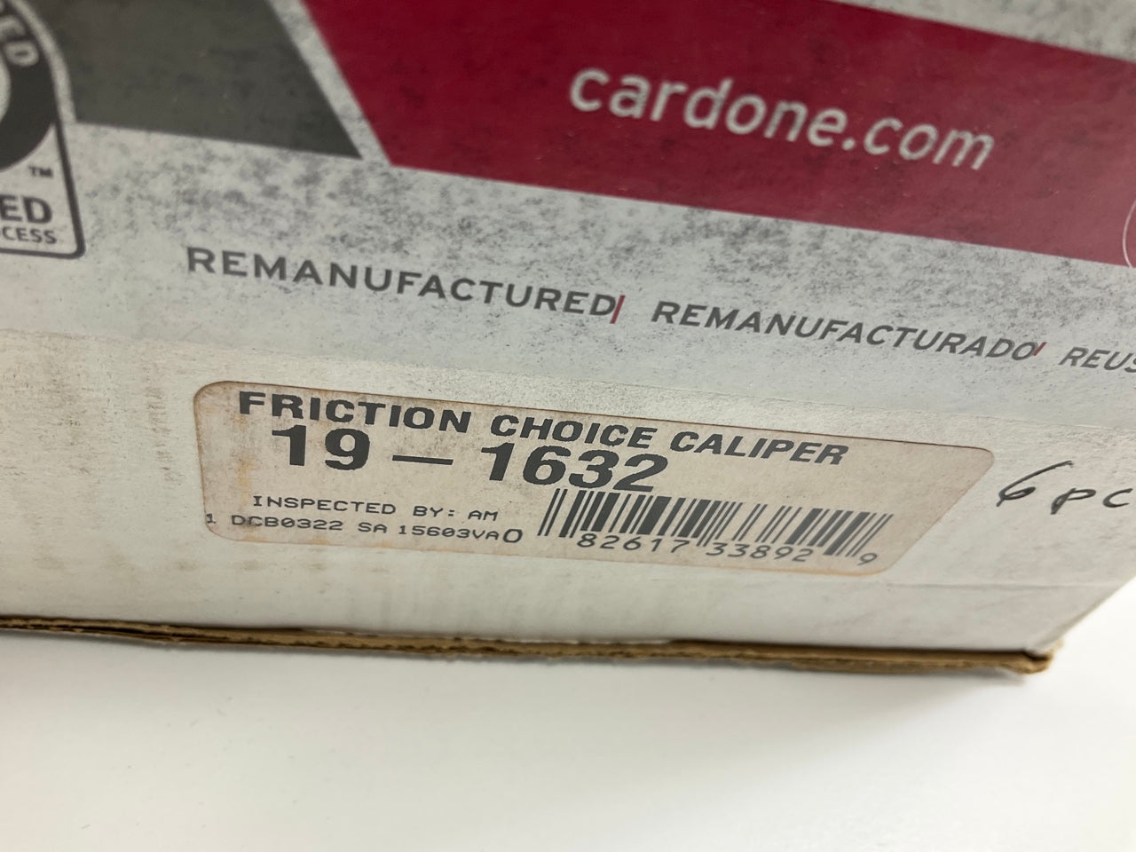 REMAN. Cardone 19-1632 Front Right Brake Caliper For 1992-1993 Mazda MPV RWD