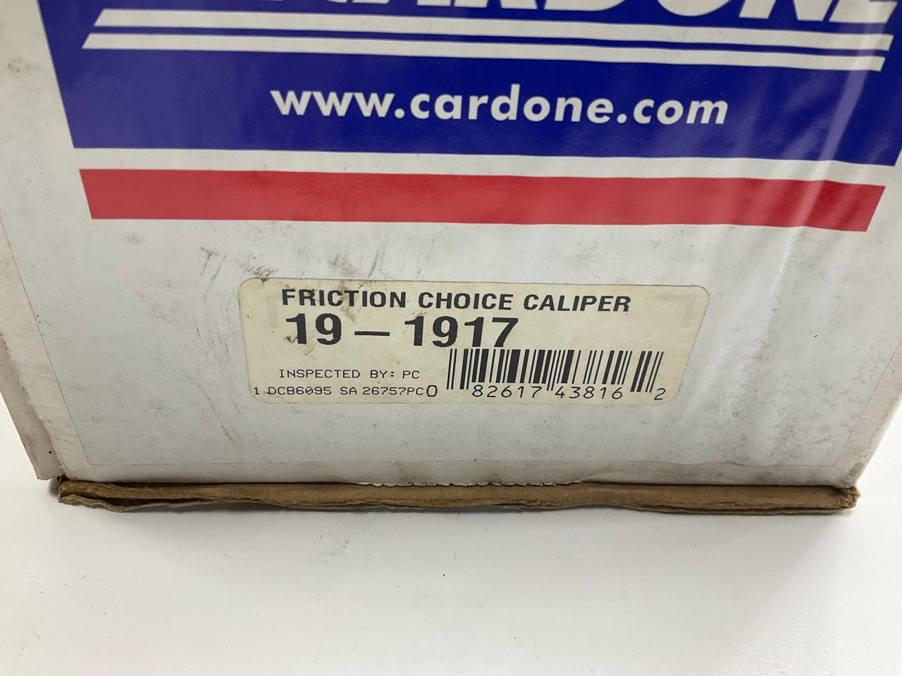 Missing Hardware - REMAN. Cardone 19-1917 Rear Right Brake Caliper