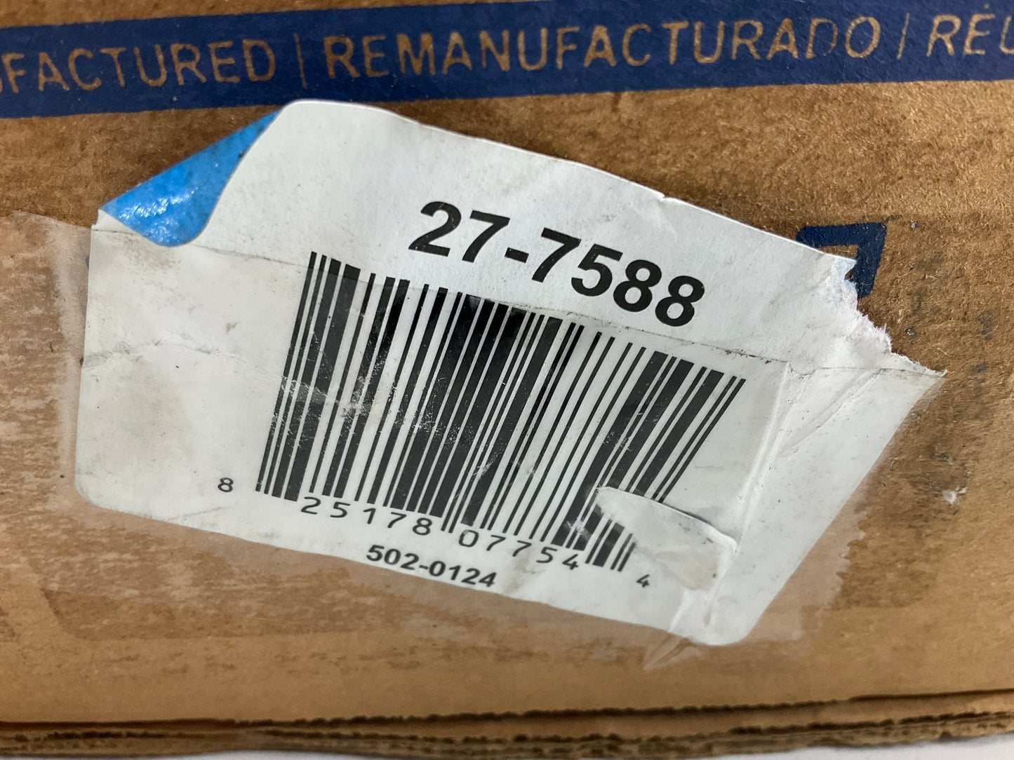 REMAN. Cardone 27-7588 Steering Gear Box 4WD ONLY